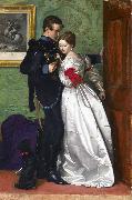Sir John Everett Millais Black Brunswicker oil painting on canvas